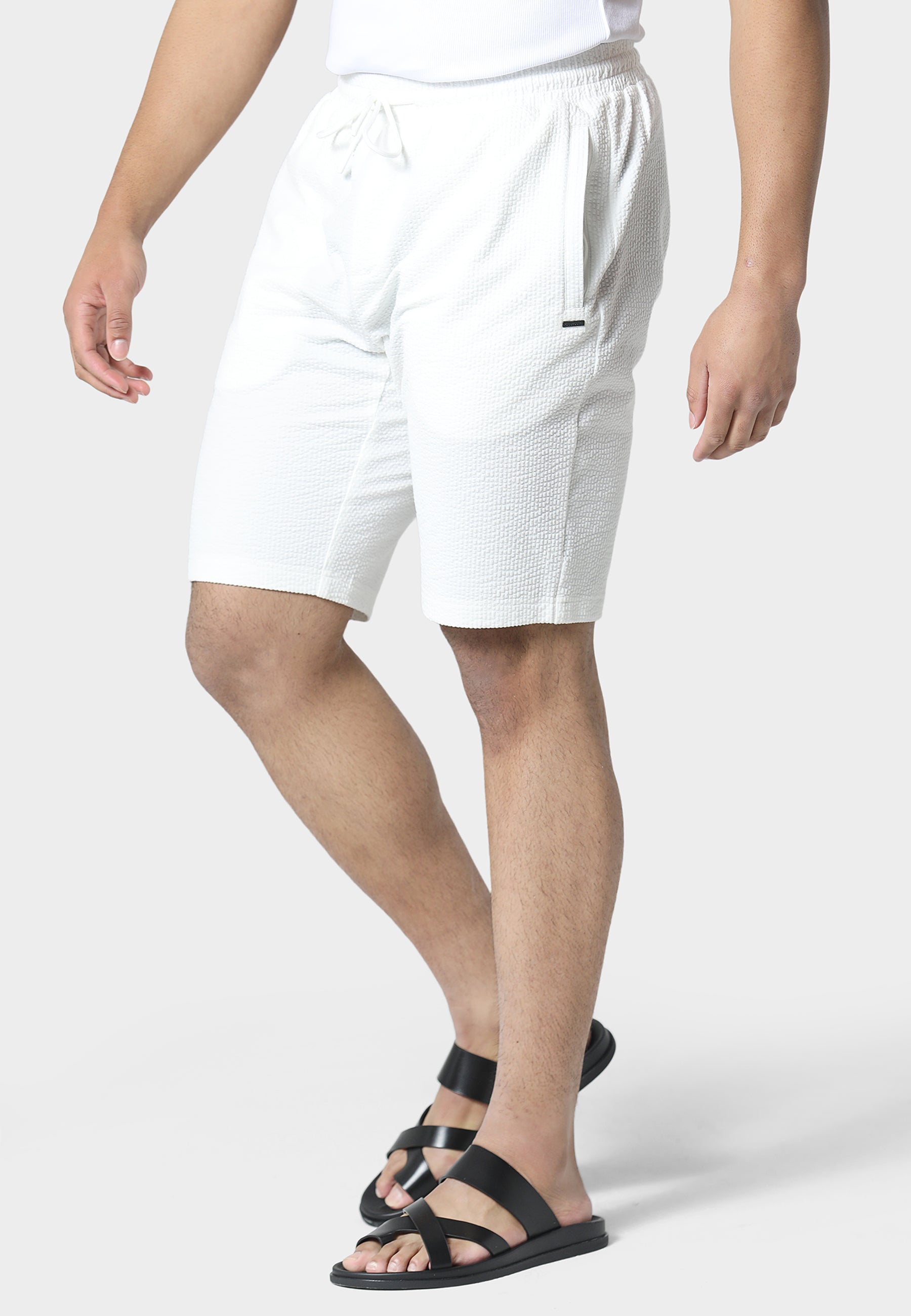 Picton White Jog Shorts