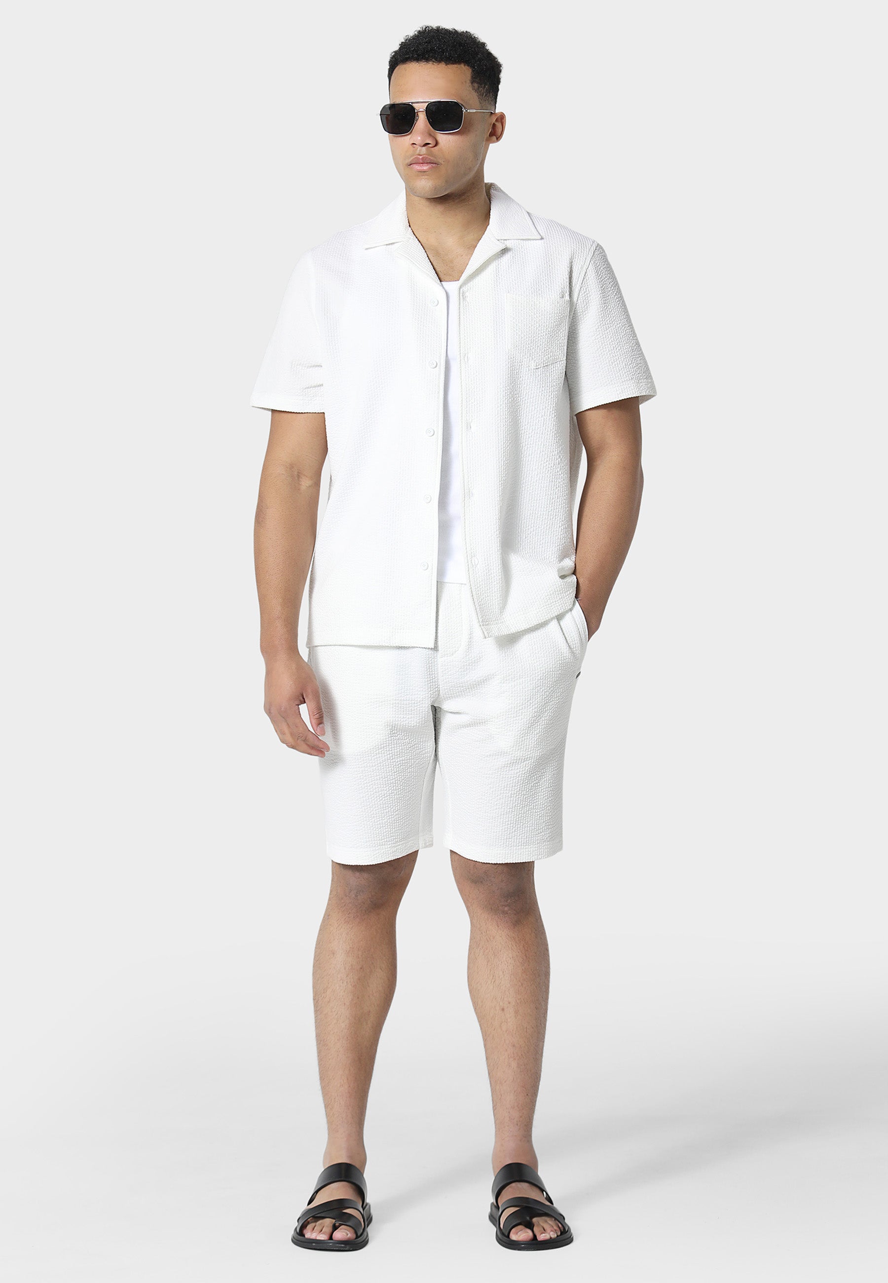 Picton White Jog Shorts