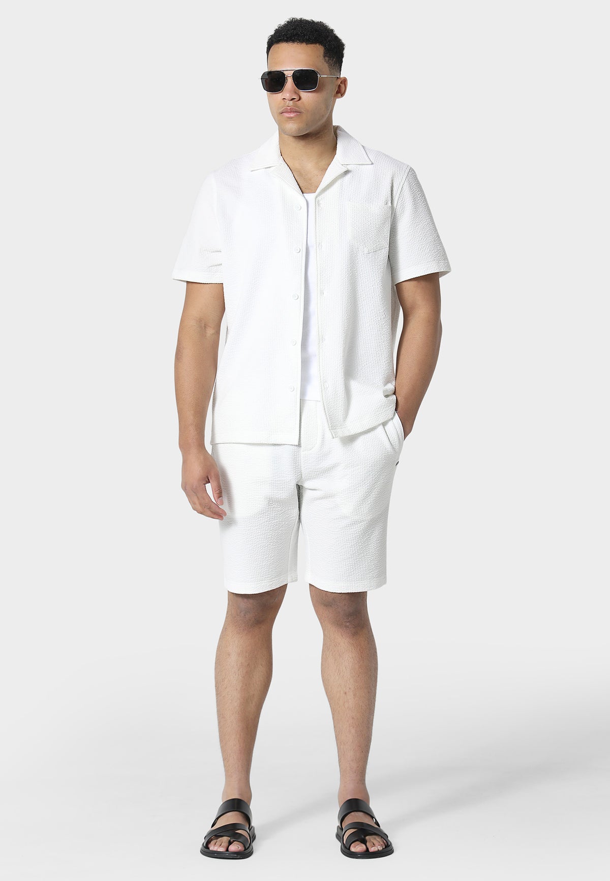 Picton White Jog Shorts