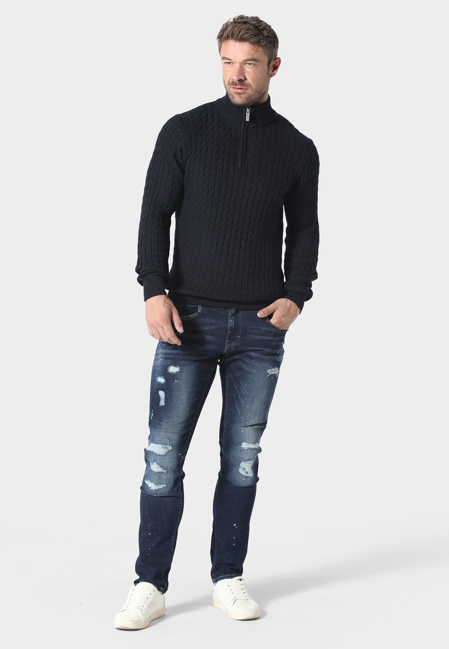 Portie Navy Knitwear
