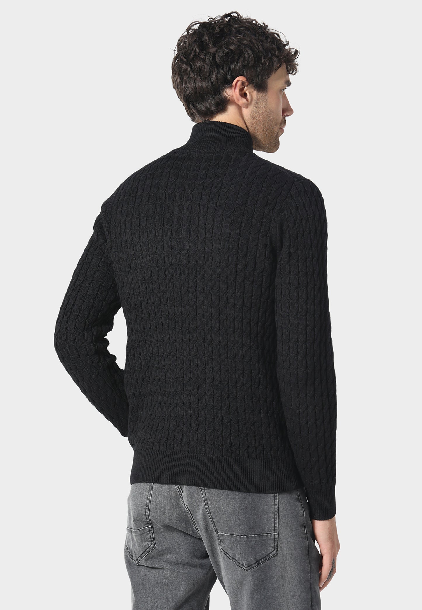 Portie Black Knitwear