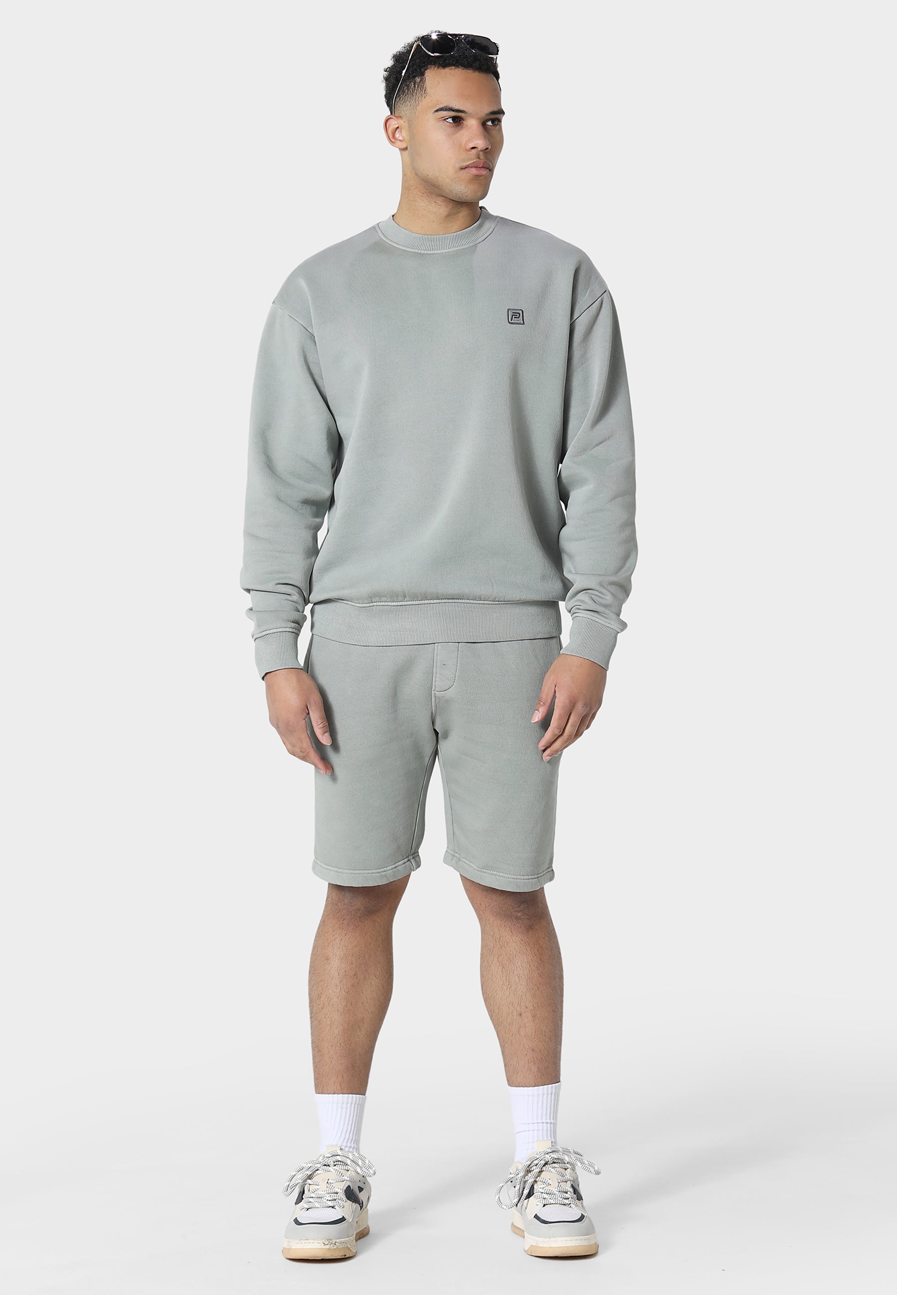 Ranto Cool Grey Jog Shorts