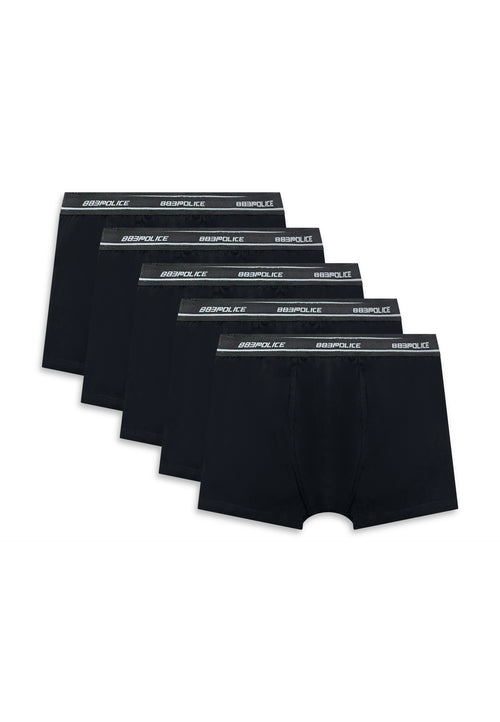 Renvee 5 Pack Boxers Black