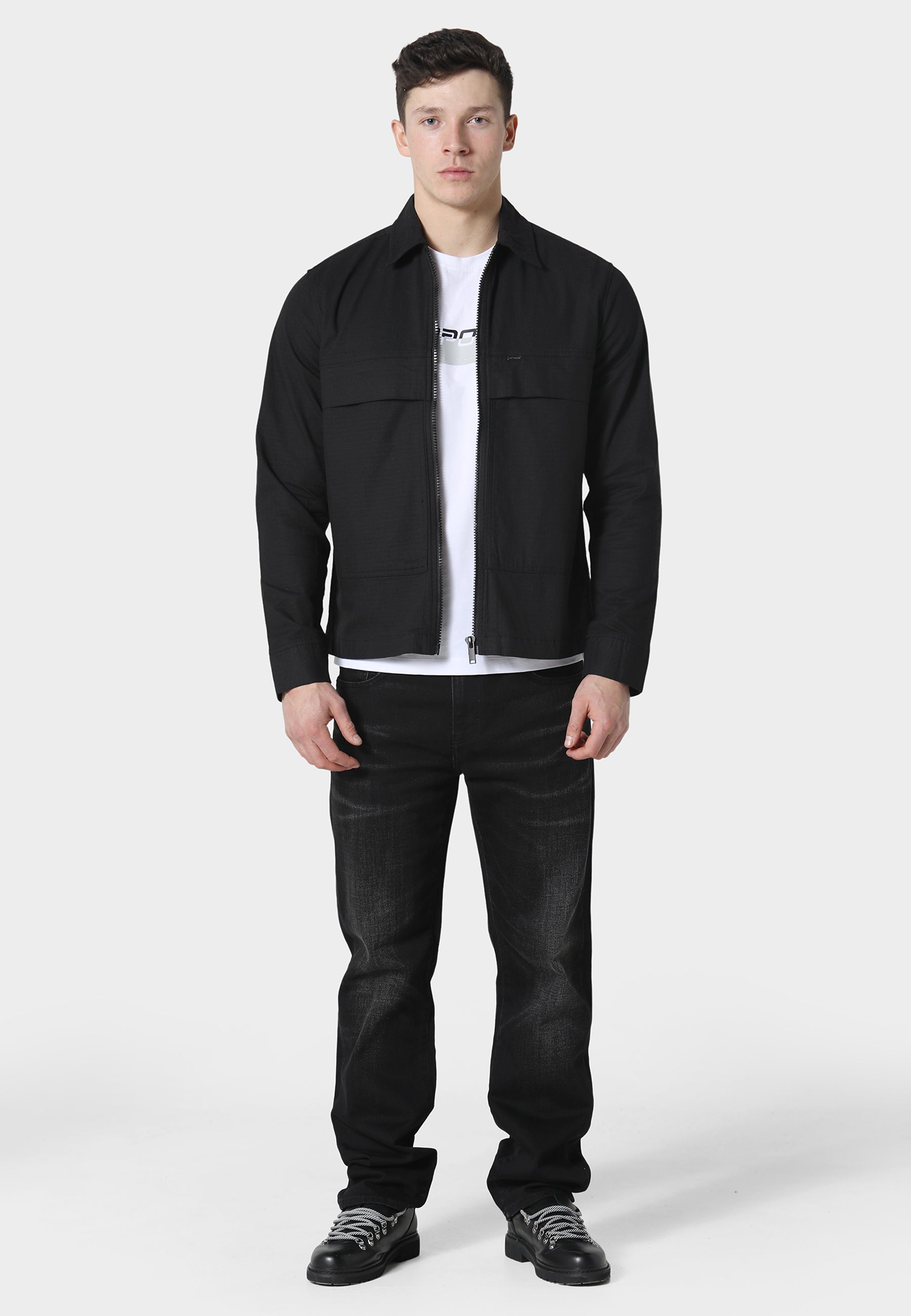 Rosegrove Jet Black Overshirt
