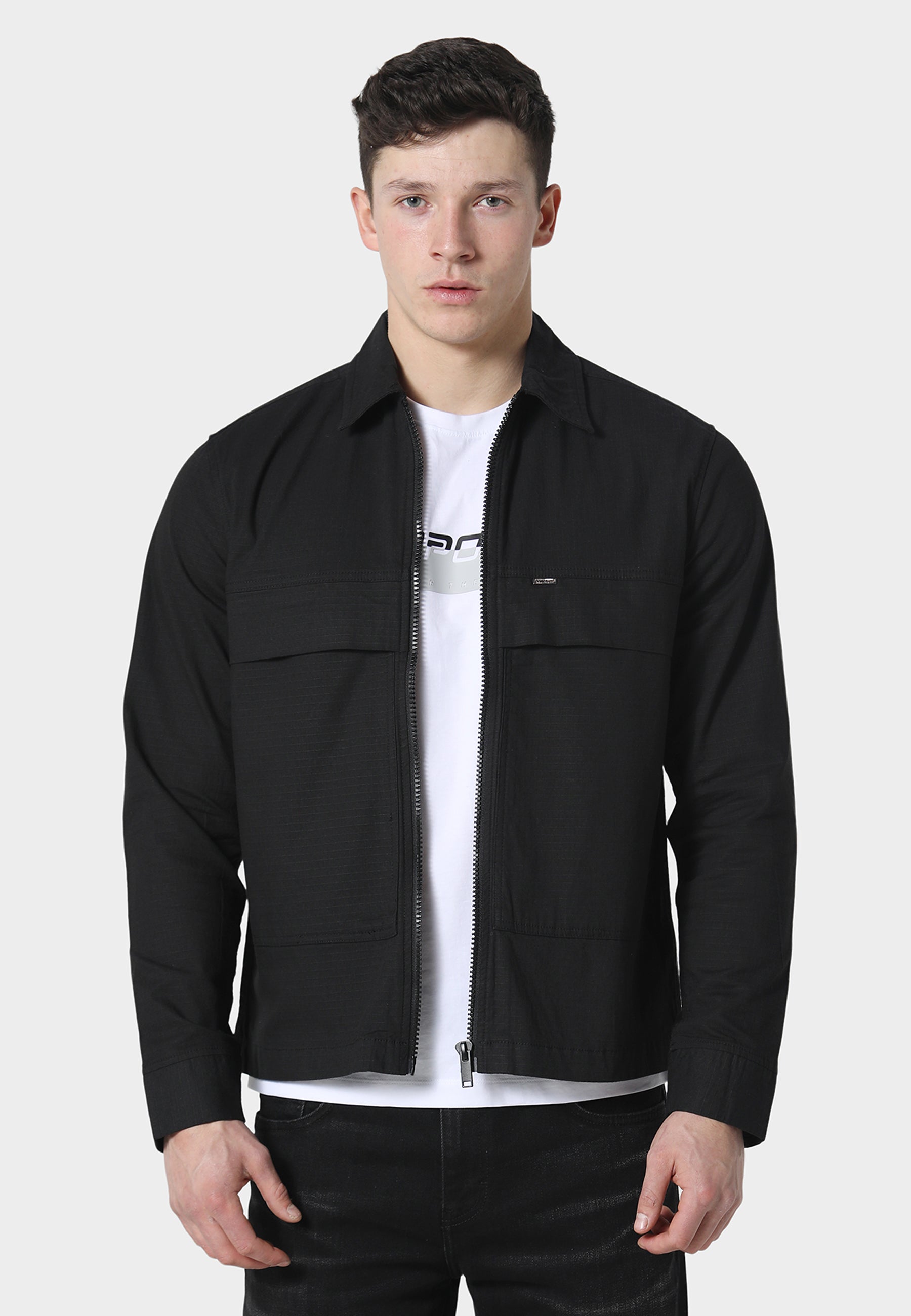 Rosegrove Jet Black Overshirt