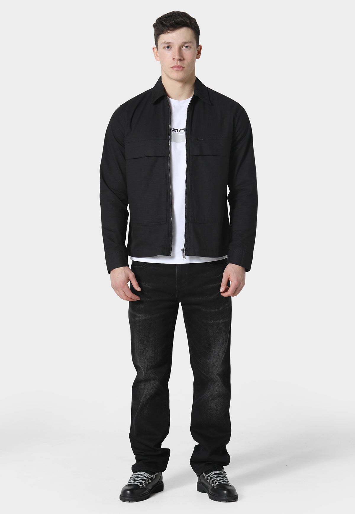 Rosegrove Jet Black Overshirt