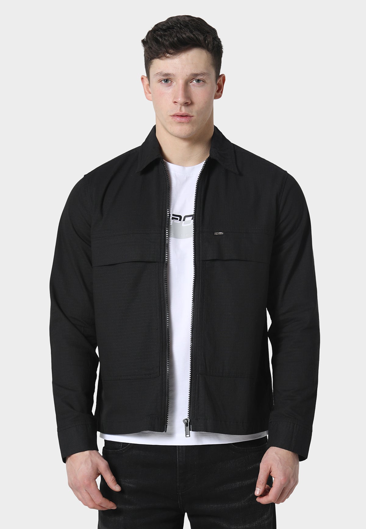 Rosegrove Jet Black Overshirt