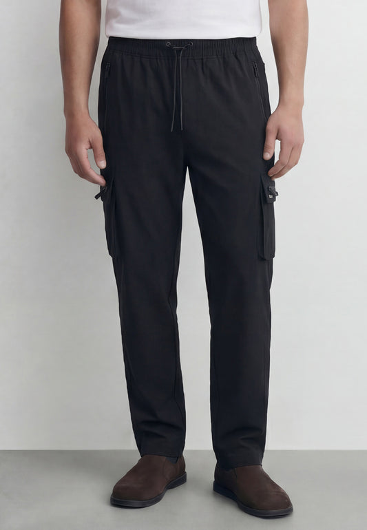 Savoco Black Cargo Pants