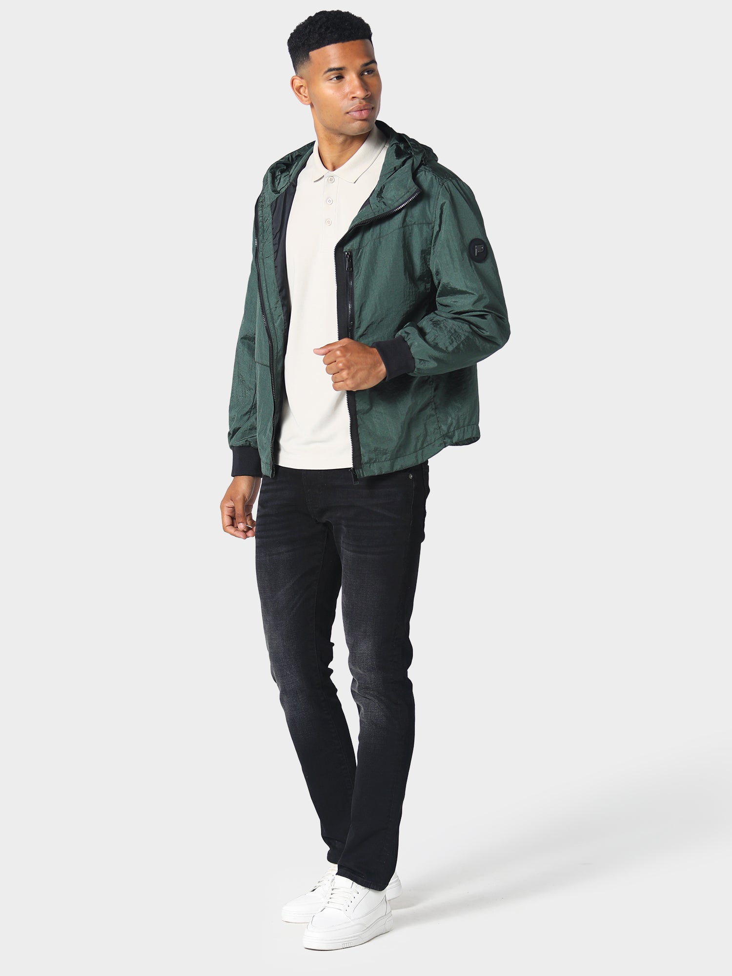 Emerald green windbreaker hotsell