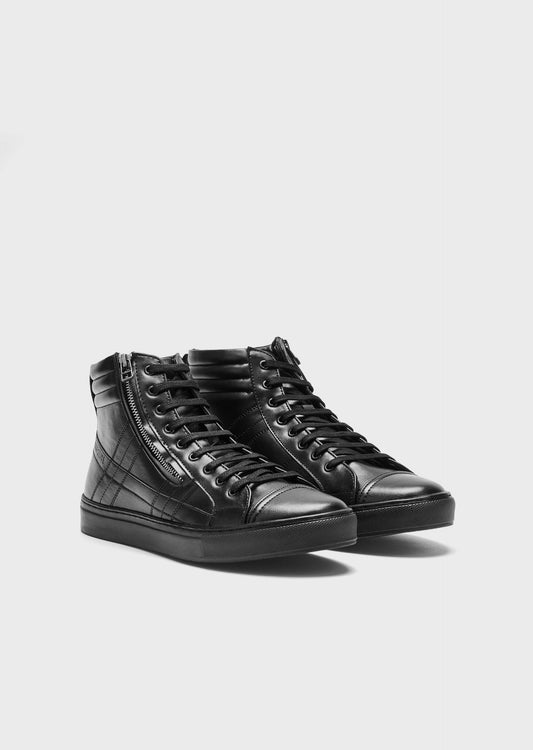 Spyder Black High Top Trainers