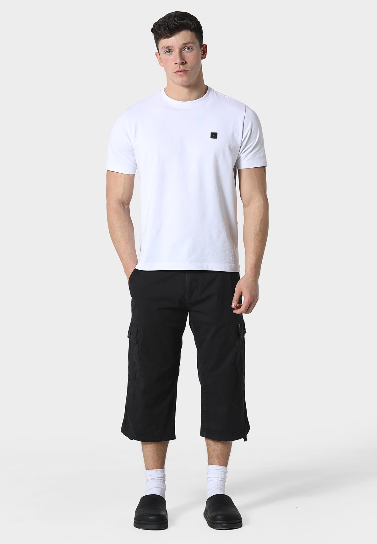 Hykeham Black Cargo Shorts