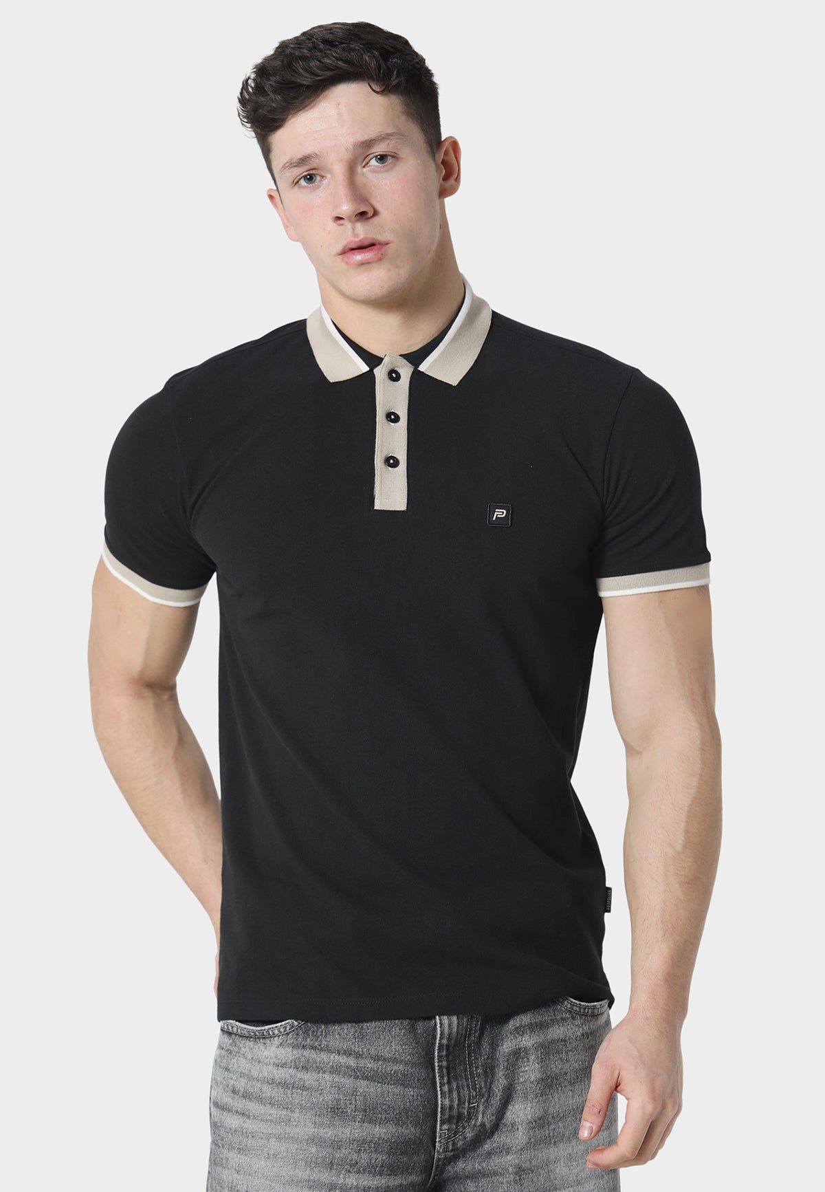 Vamox Black Polo Shirt