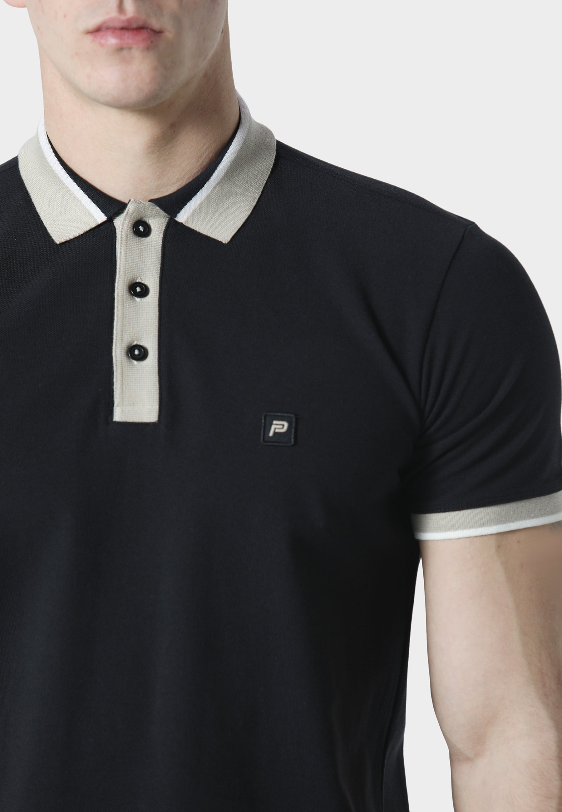 Vamox Black Polo Shirt