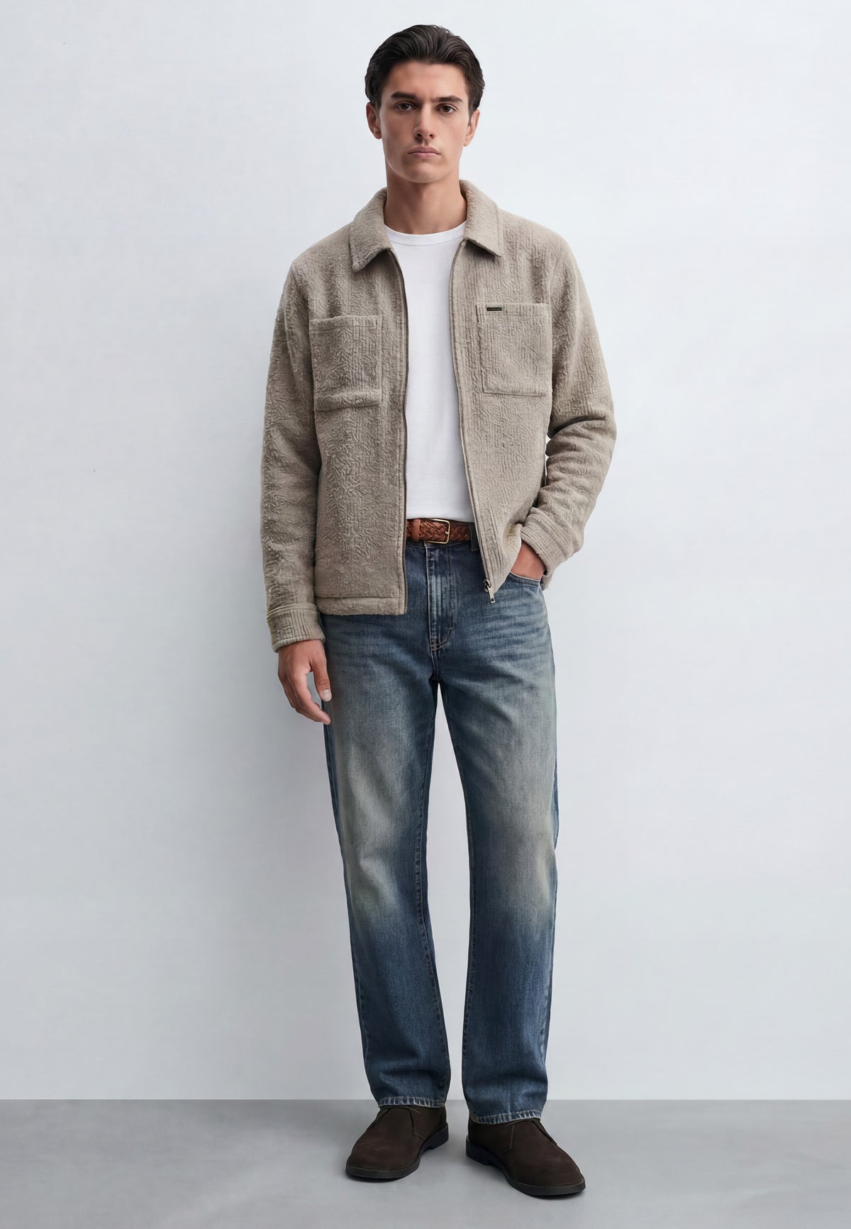 Vintra Nude Overshirt