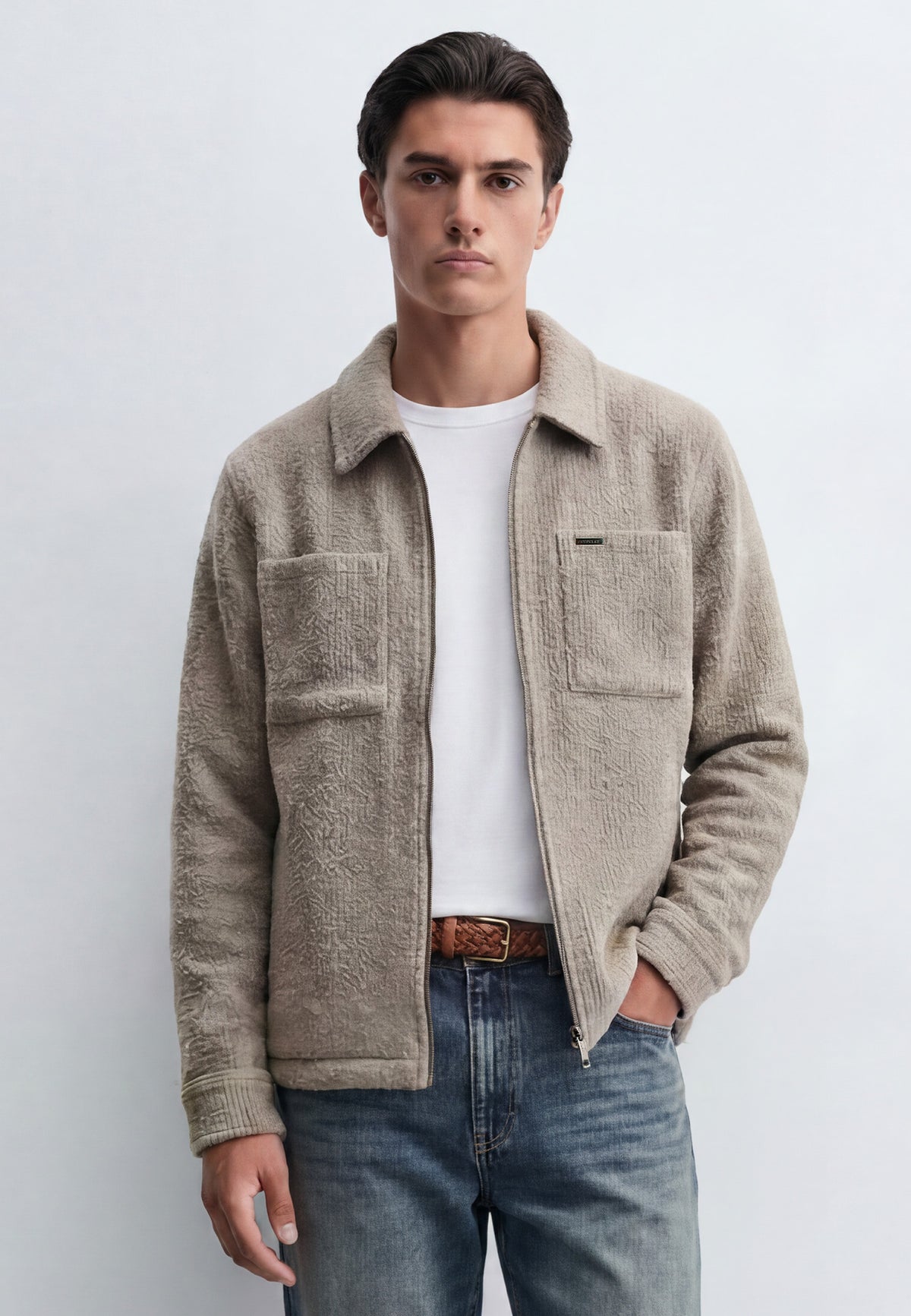 Vintra Nude Overshirt