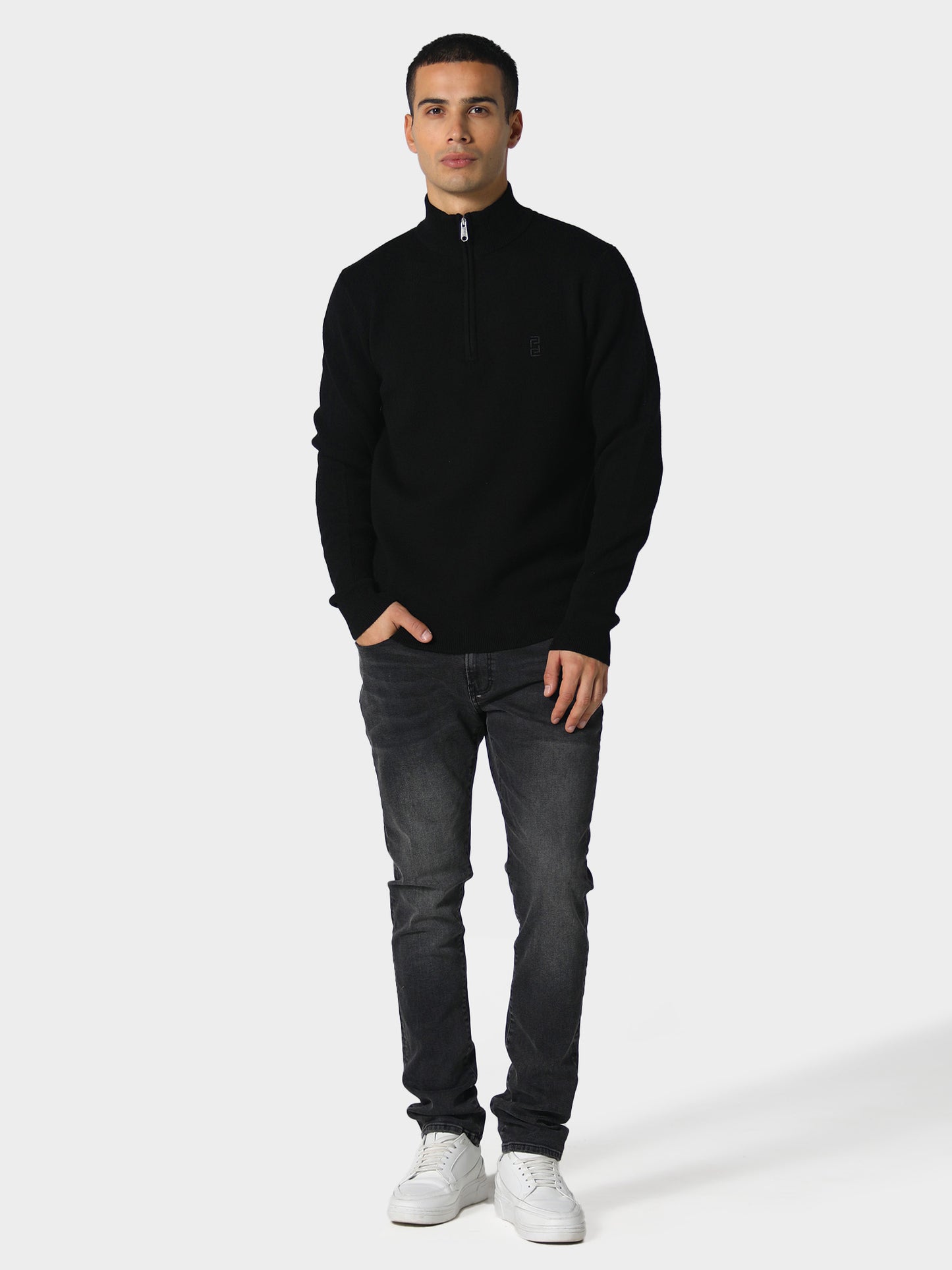 Warrin Jet Black Knitwear