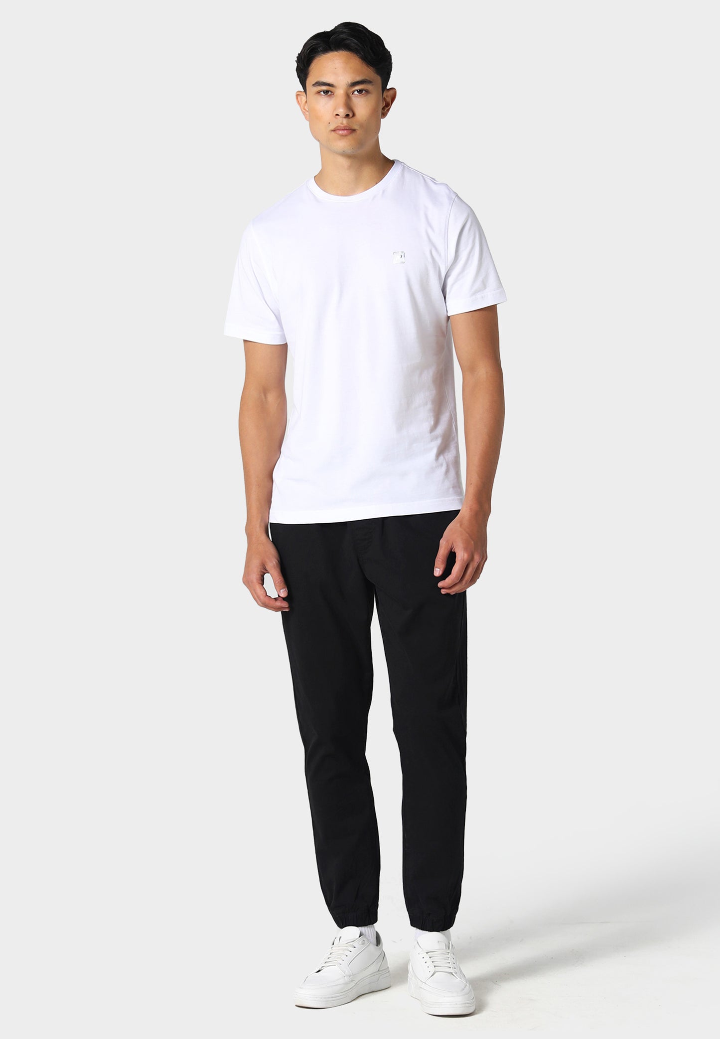 Weybridge Black Cuffed Chinos