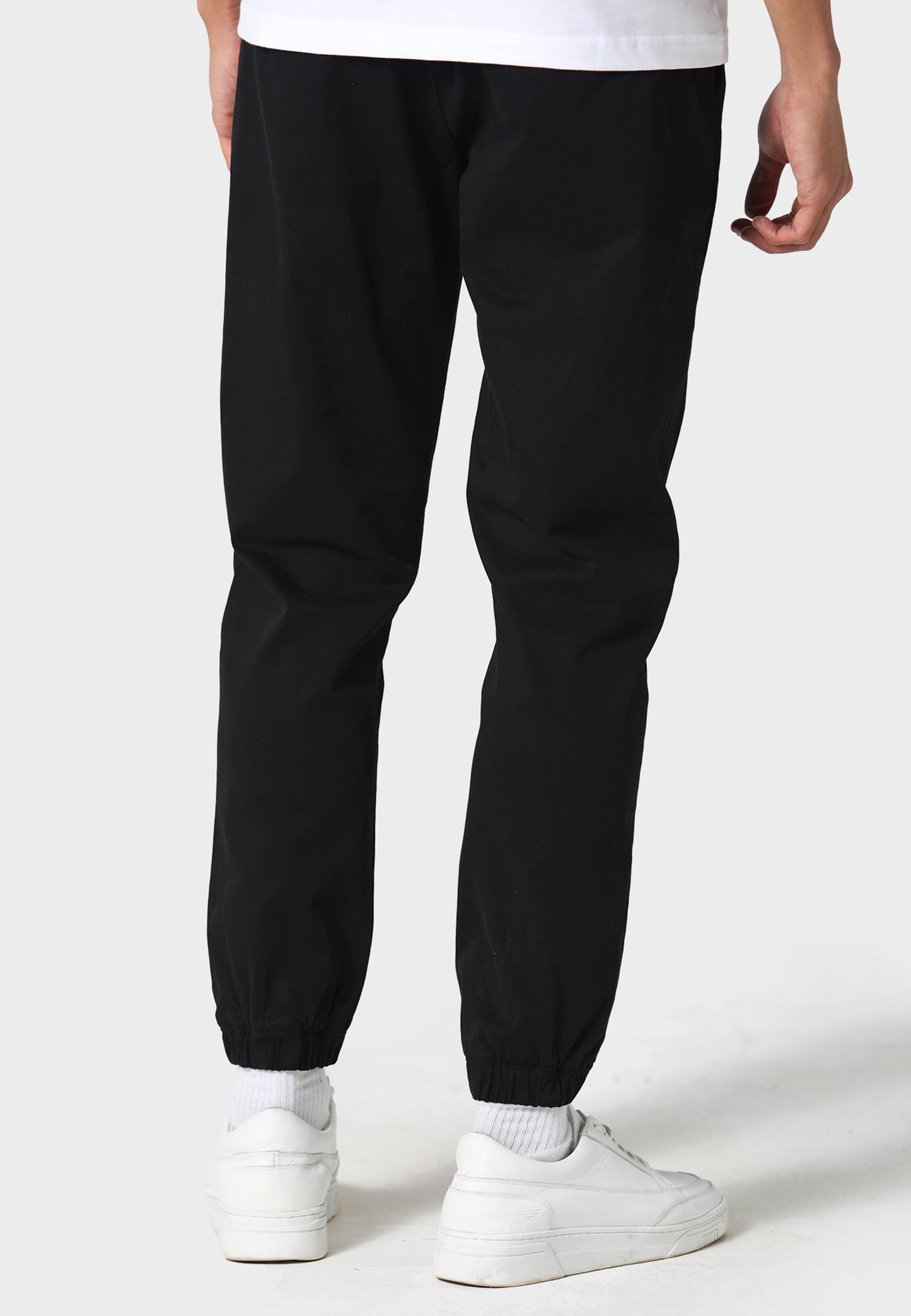 Weybridge Black Cuffed Chinos
