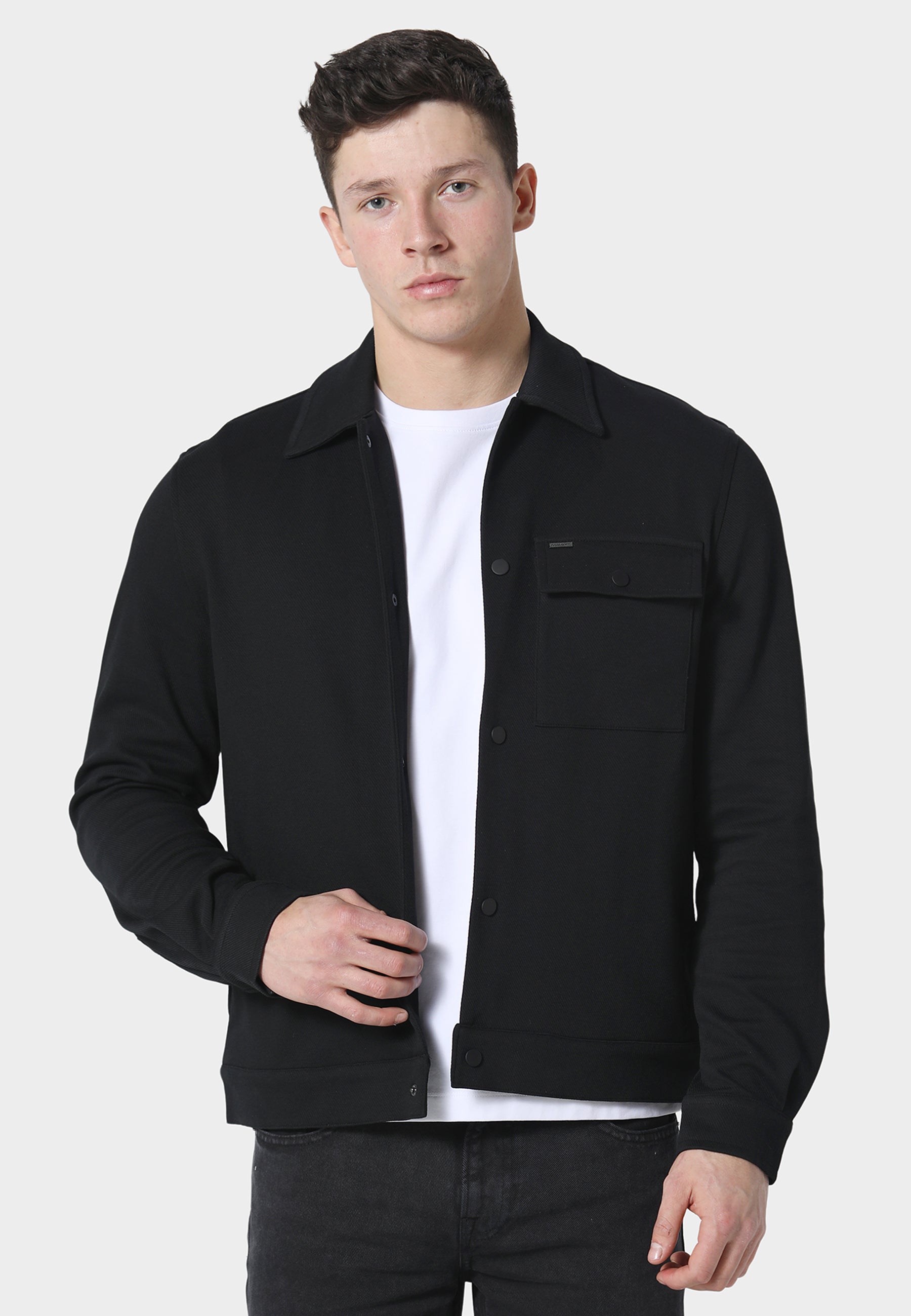 Woolston Black Overshirt
