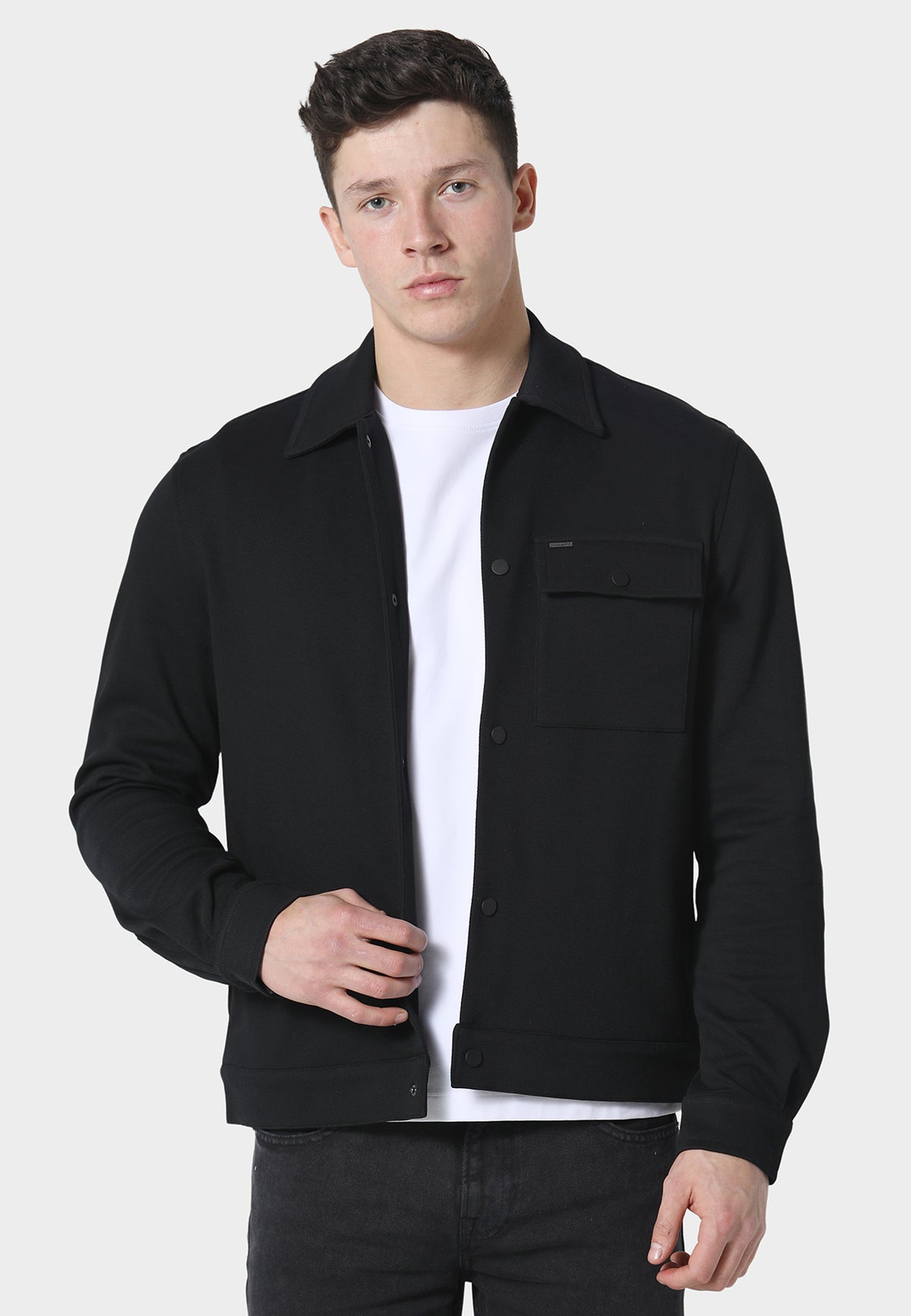 Woolston Black Overshirt