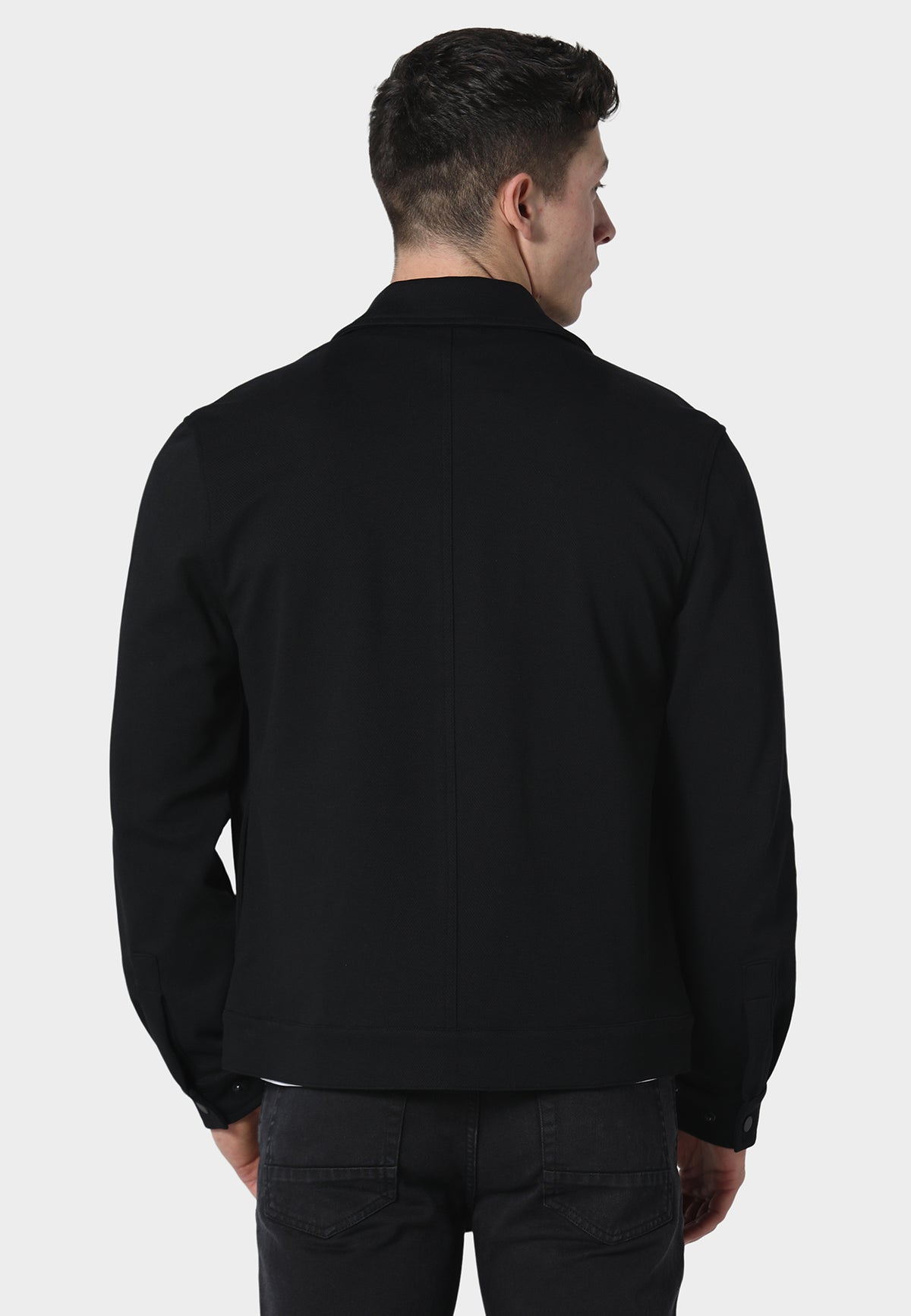 Woolston Black Overshirt
