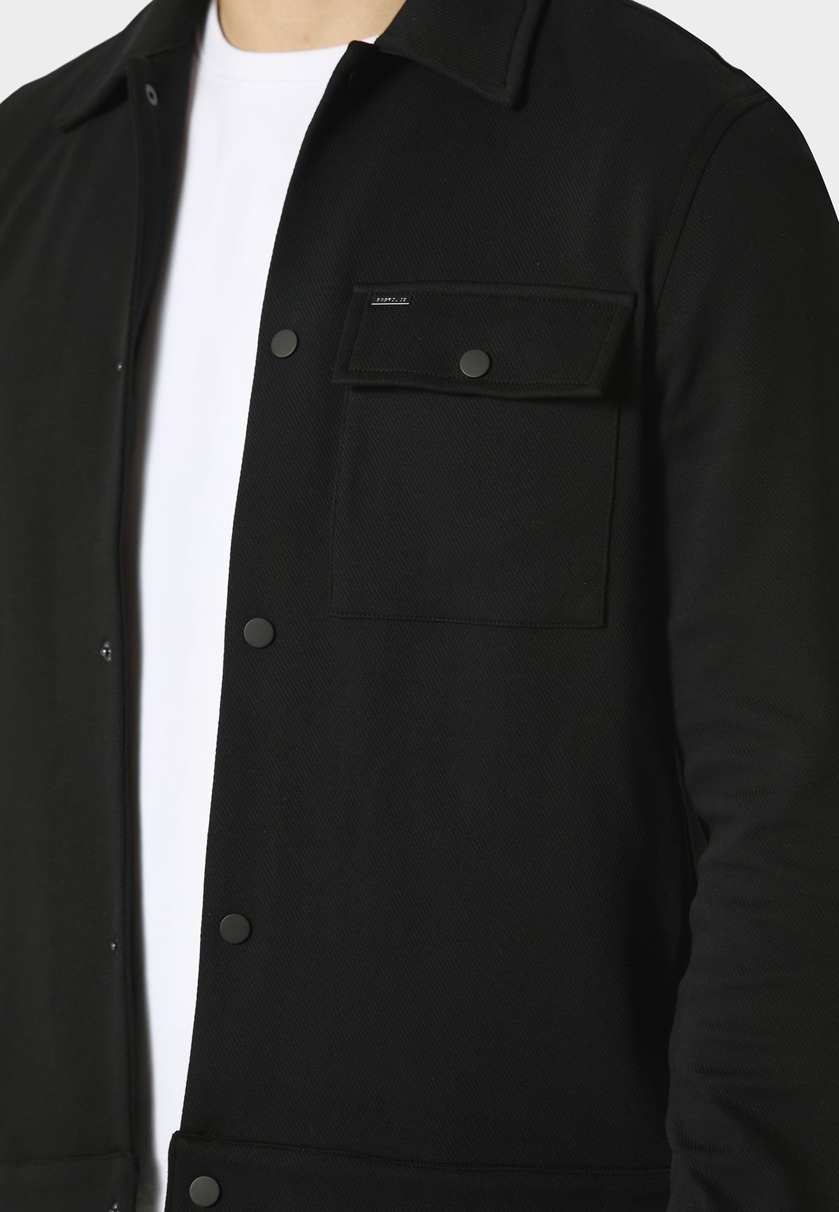 Woolston Black Overshirt