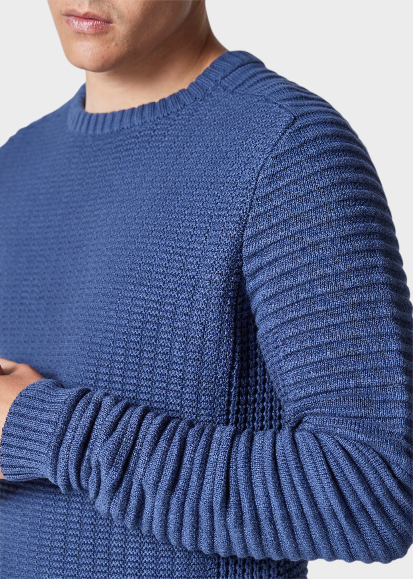 Carson Petrol Blue Knitwear
