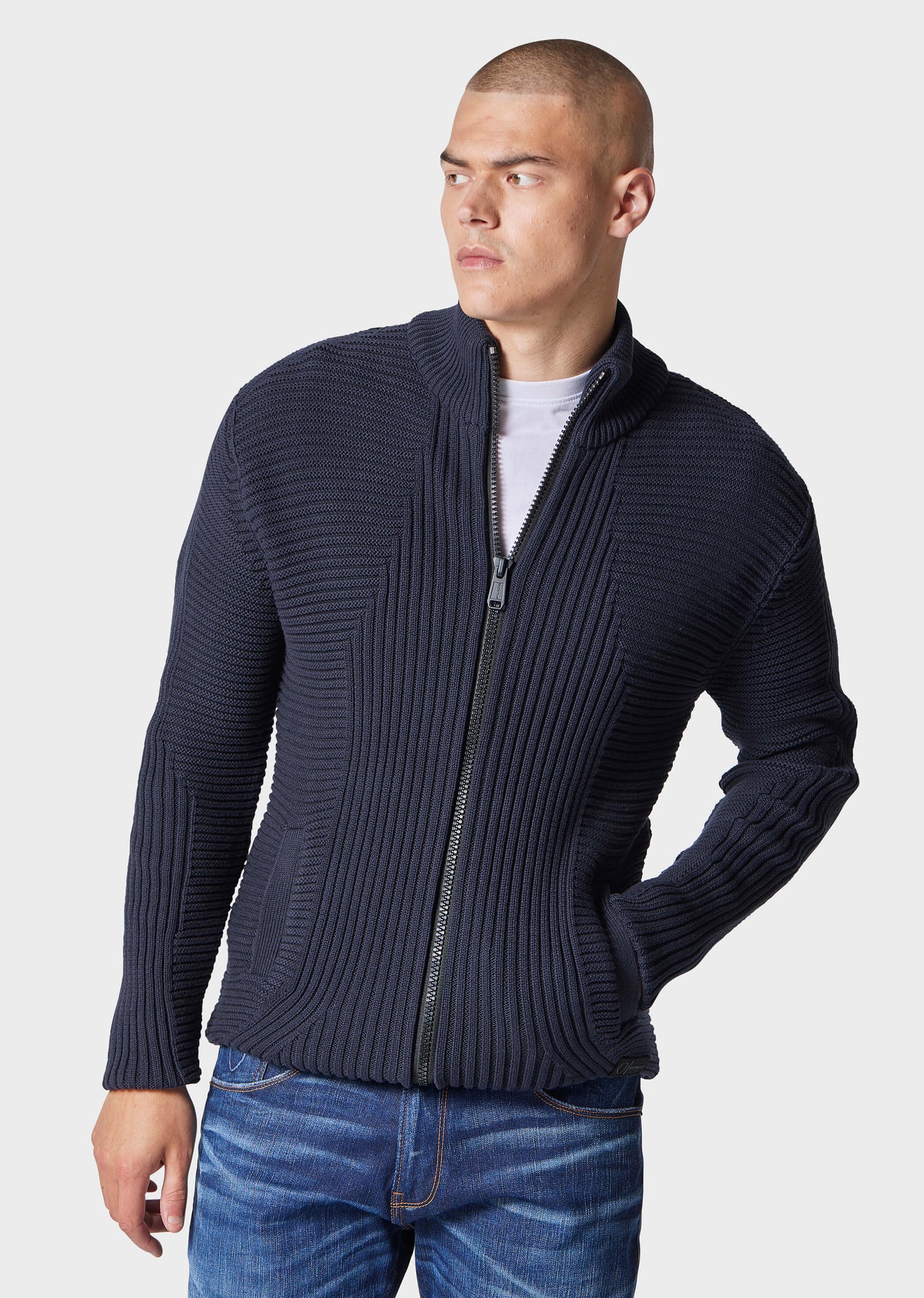 Jaymes Navy Knitwear