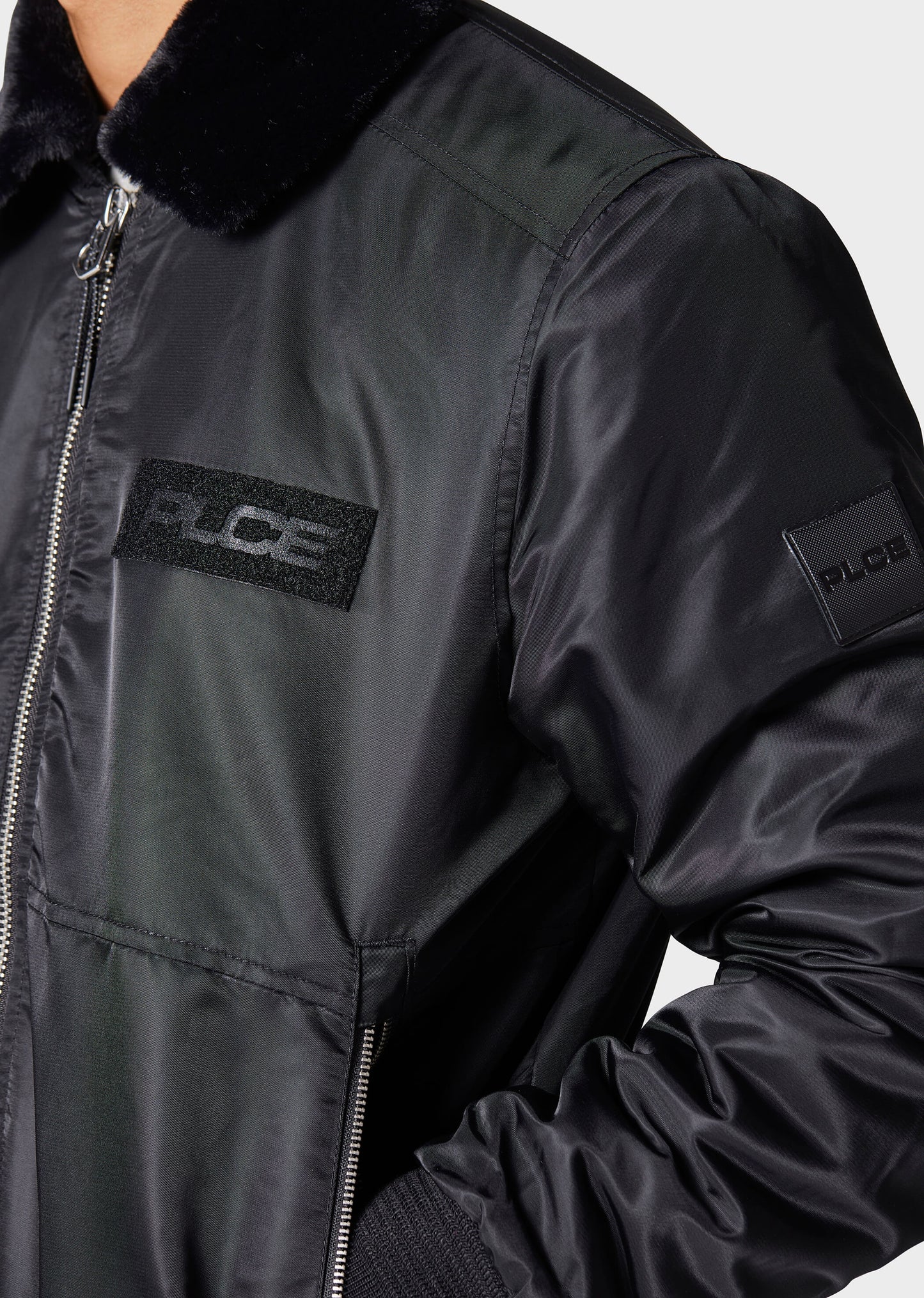 Strutt Black Bomber Jacket