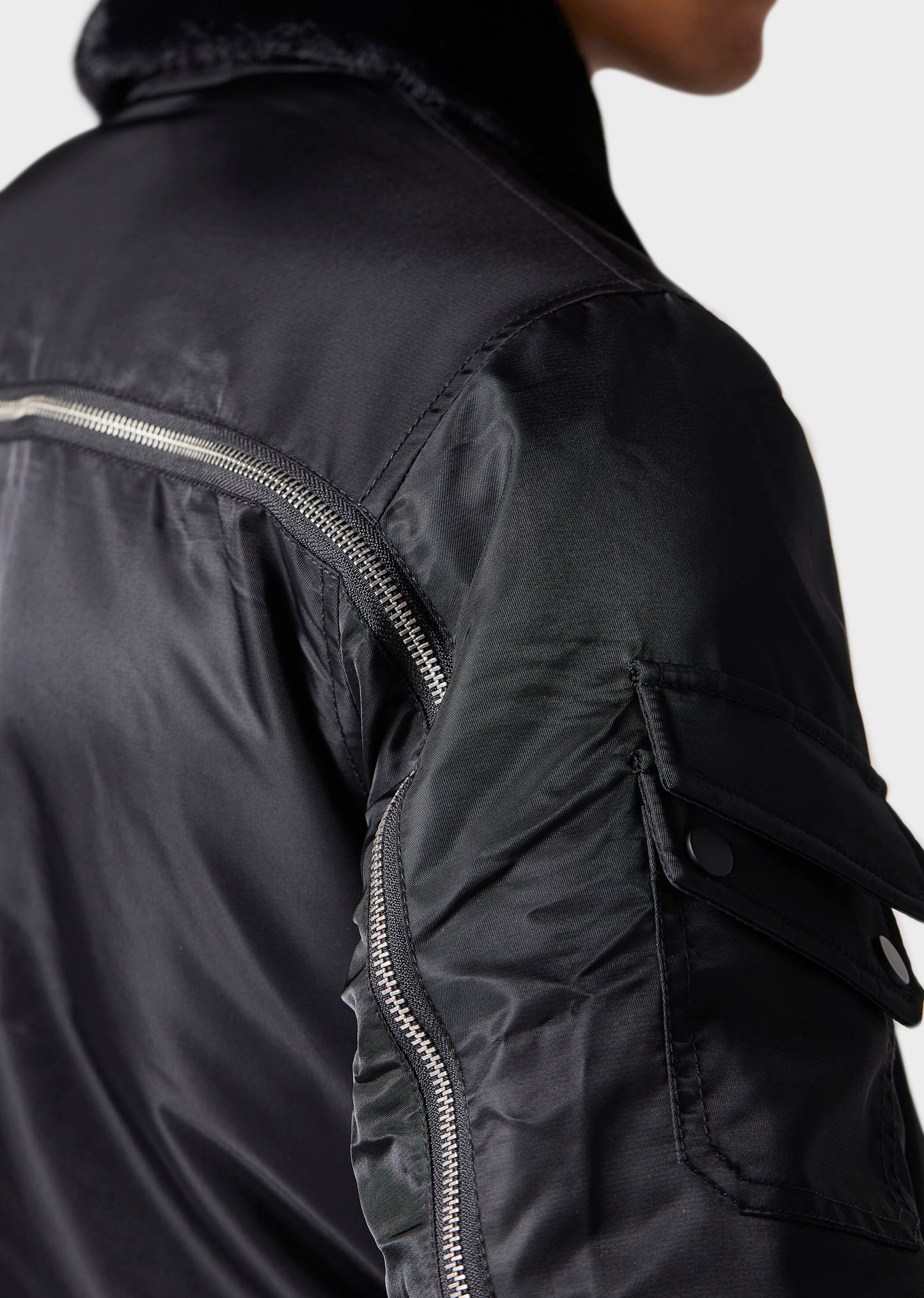 Strutt Black Bomber Jacket