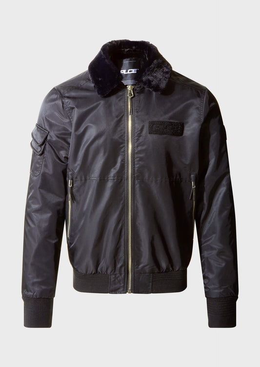 Strutt Black Bomber Jacket
