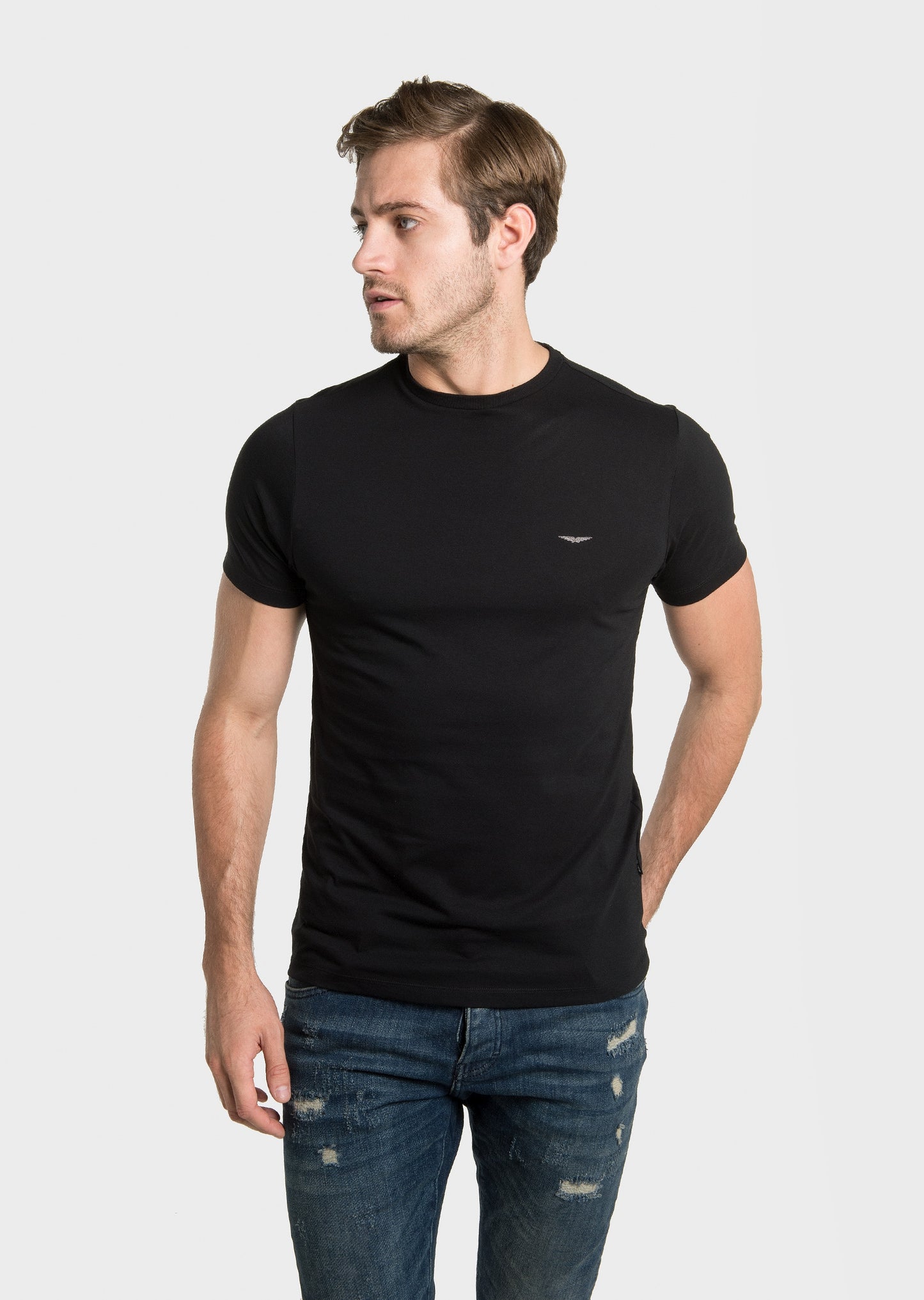 883 Police Abbey Black Mens T-Shirts | 883 Police