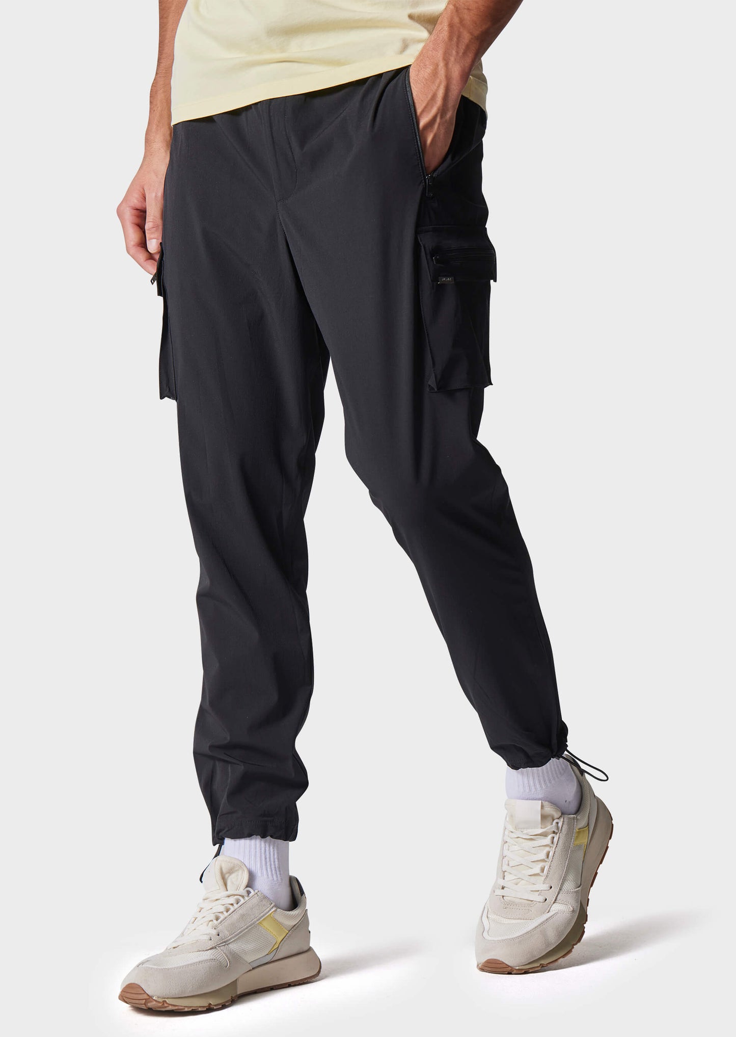 Cavone Black Cargo Pants