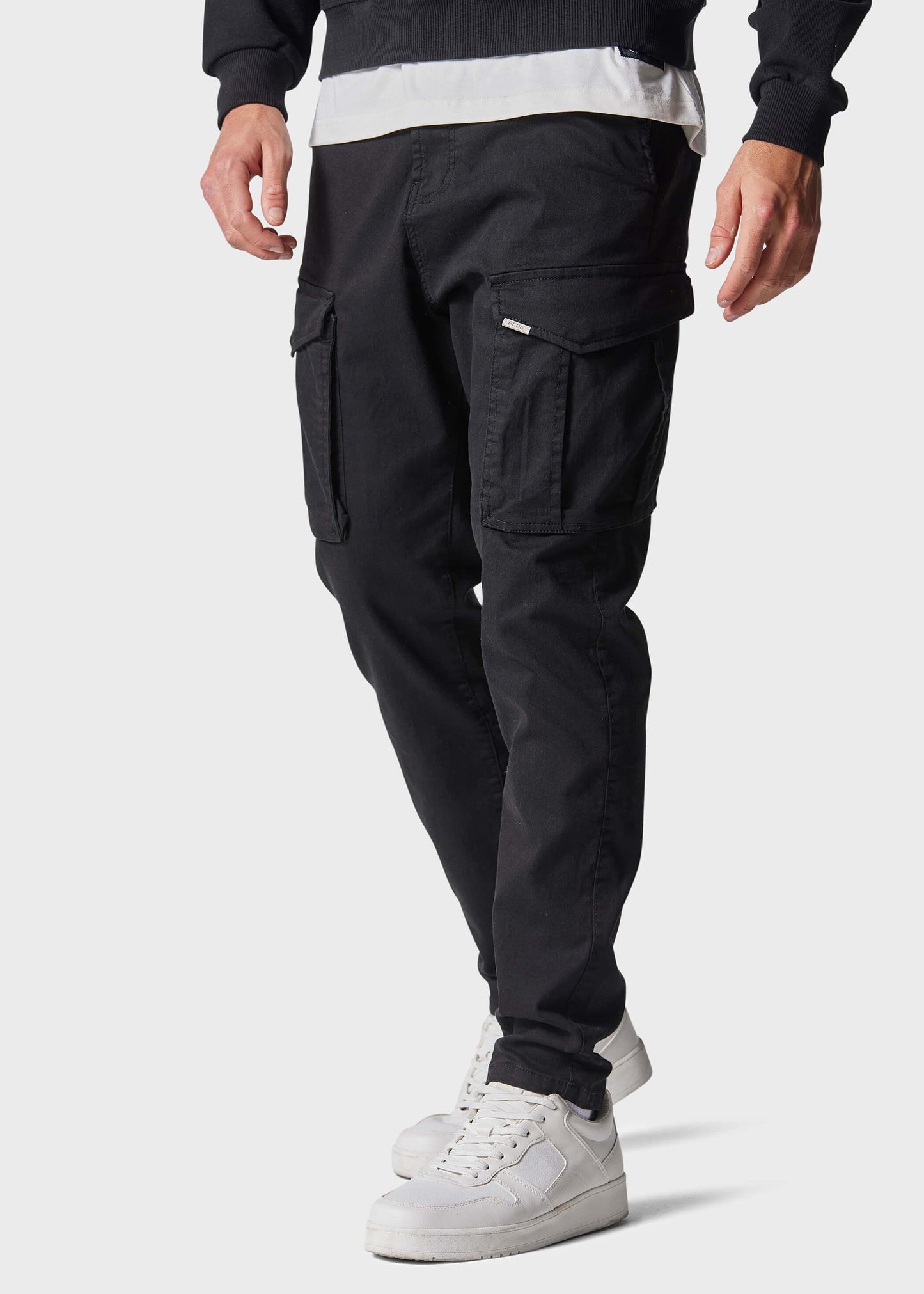 Police Danin Black Mens Cargo Pants | 883 Police