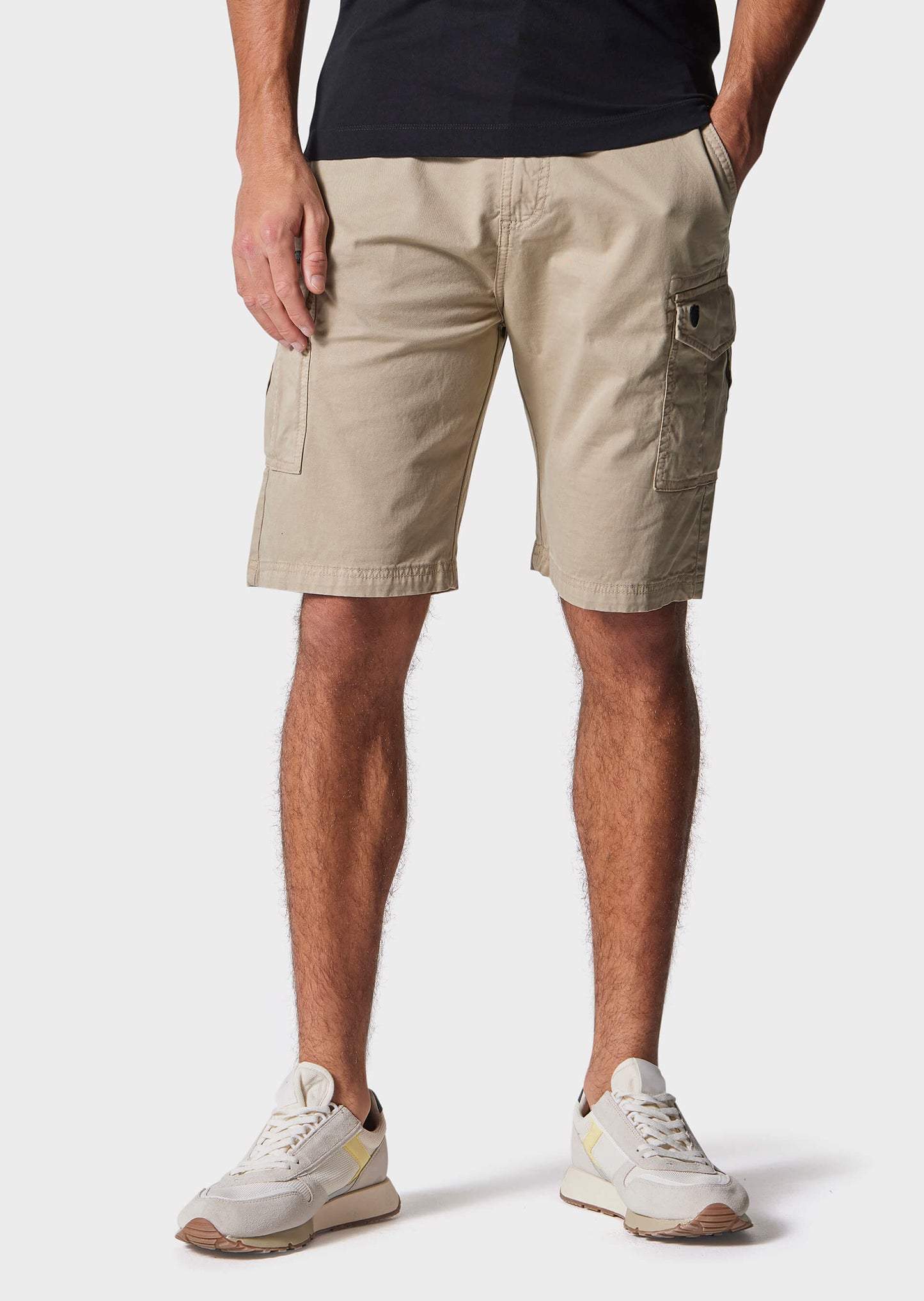 Lindros Beige Cargo Shorts