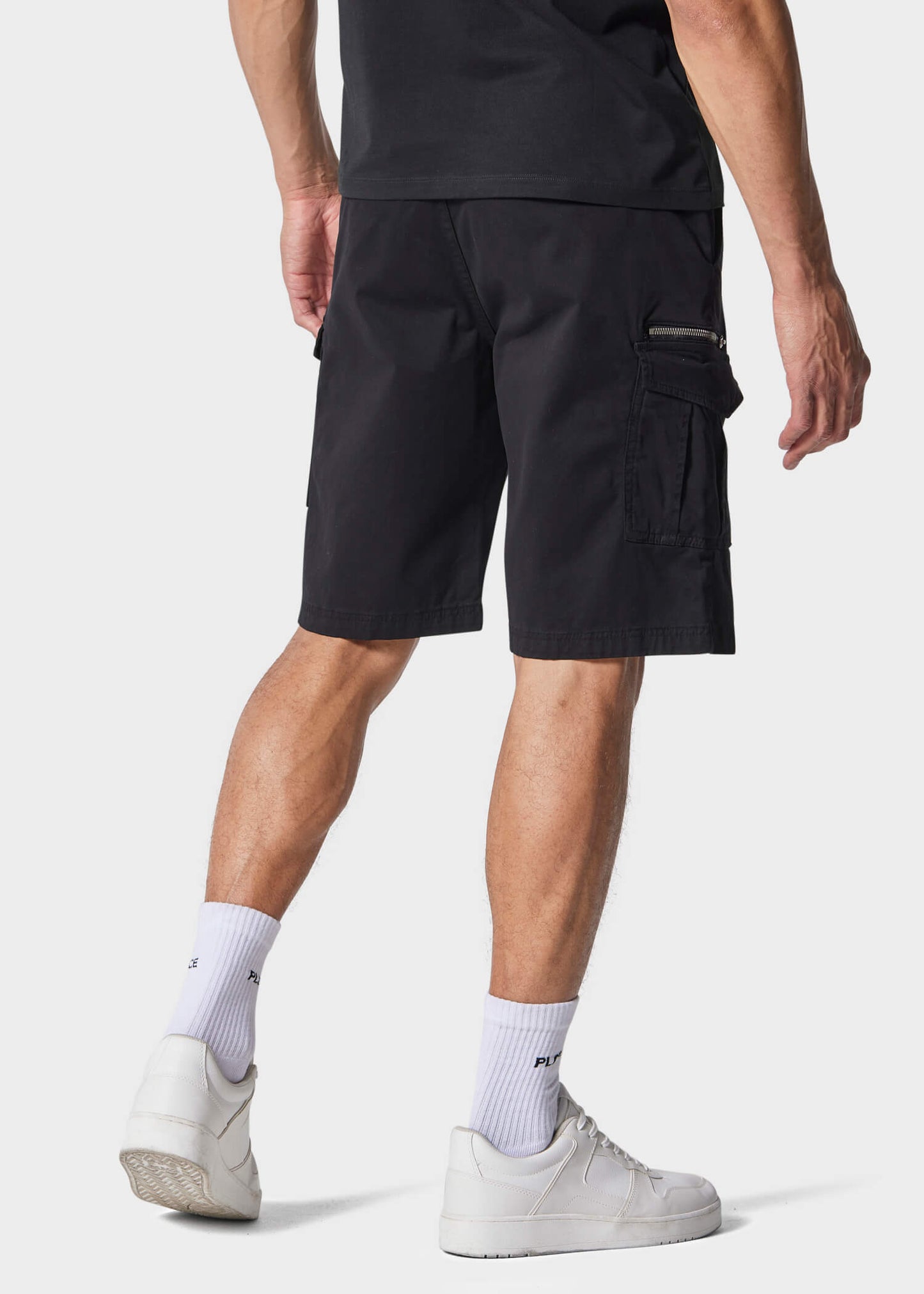 Lindros Black Cargo Shorts