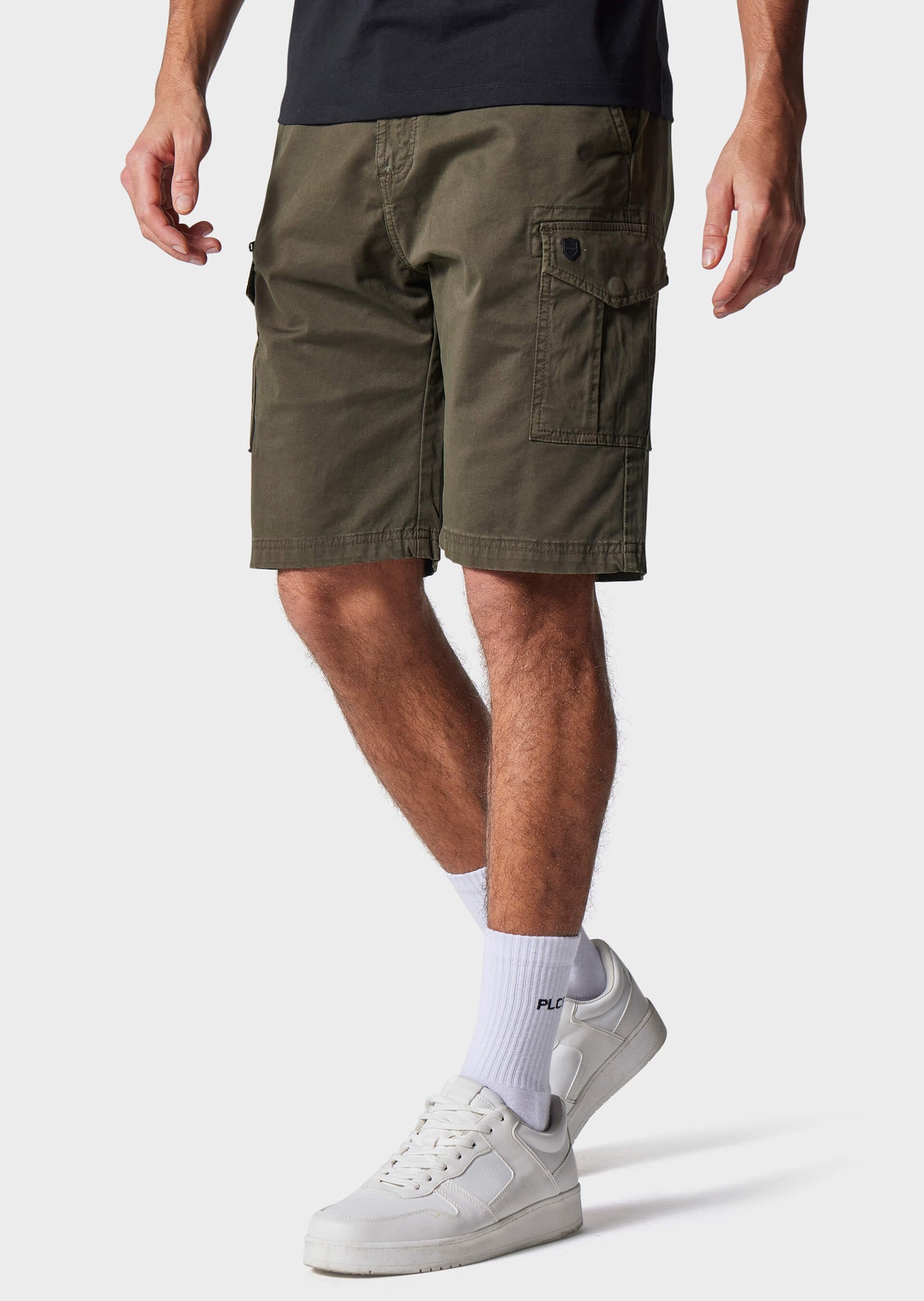 Lindros Khaki Cargo Shorts