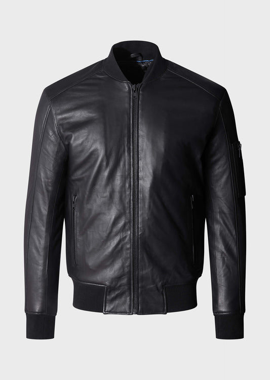 Lopen Black Leather Jacket