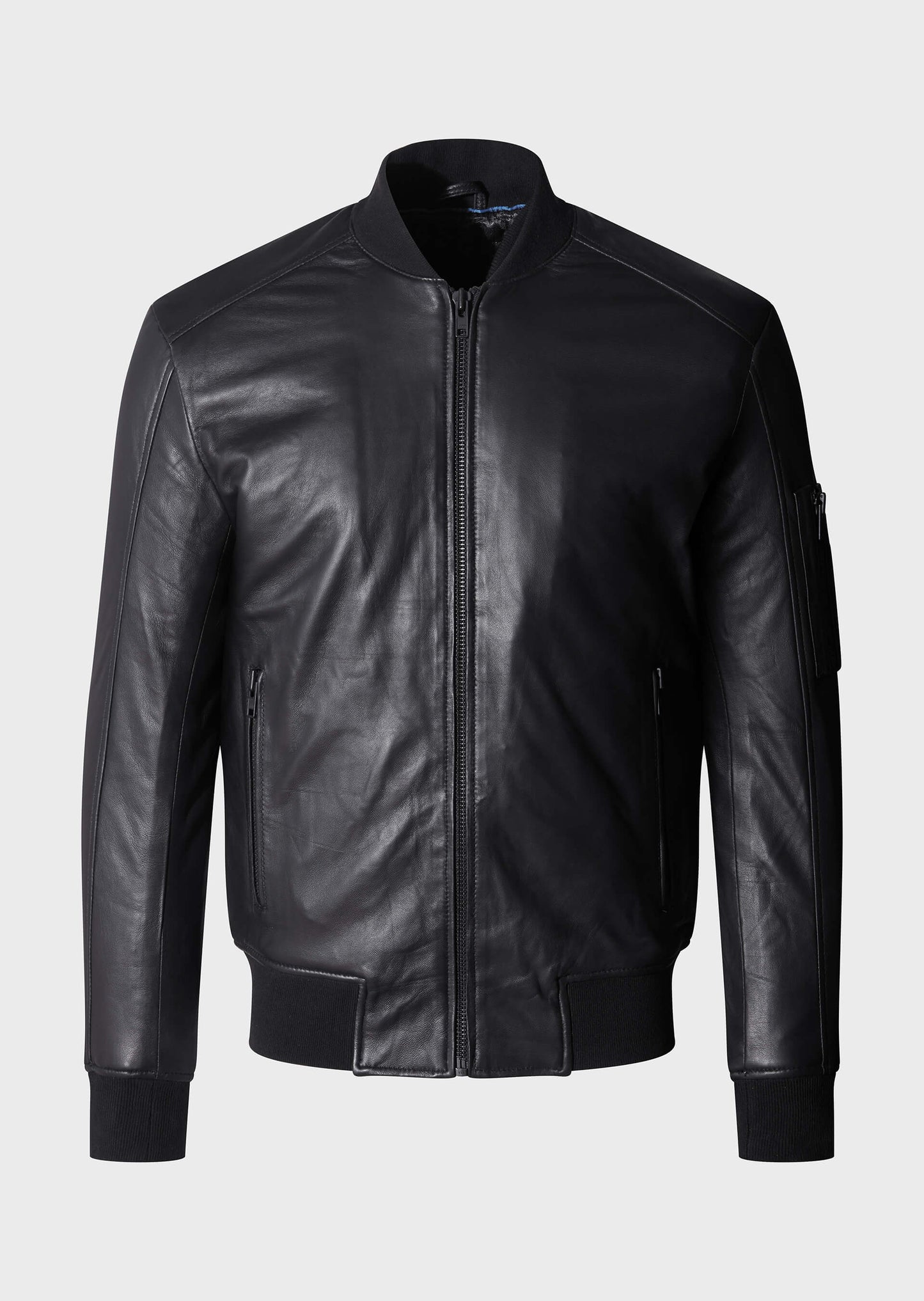Police Lopen Black Men's Leather Jacket | 883 Police