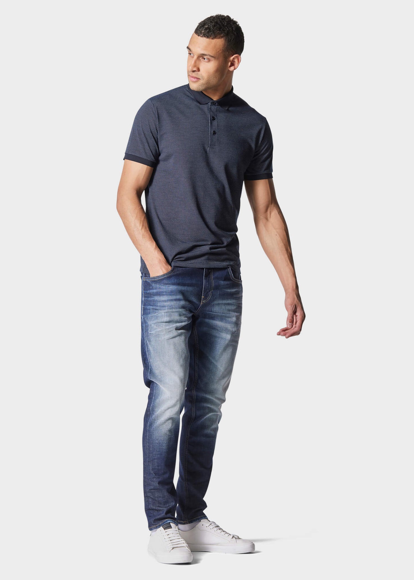Meyer Navy Polo Shirt