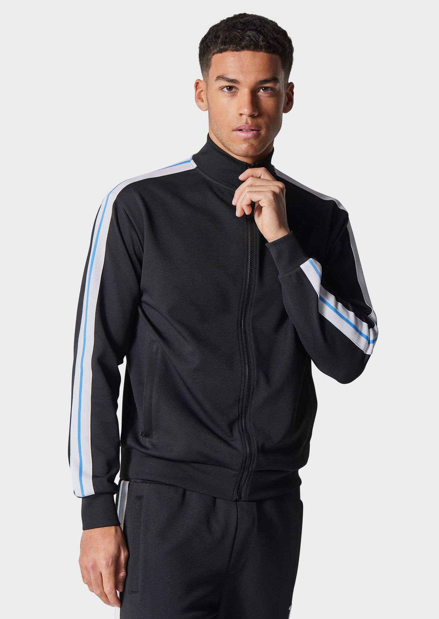 Viob Black Zip-Up Sweatshirt