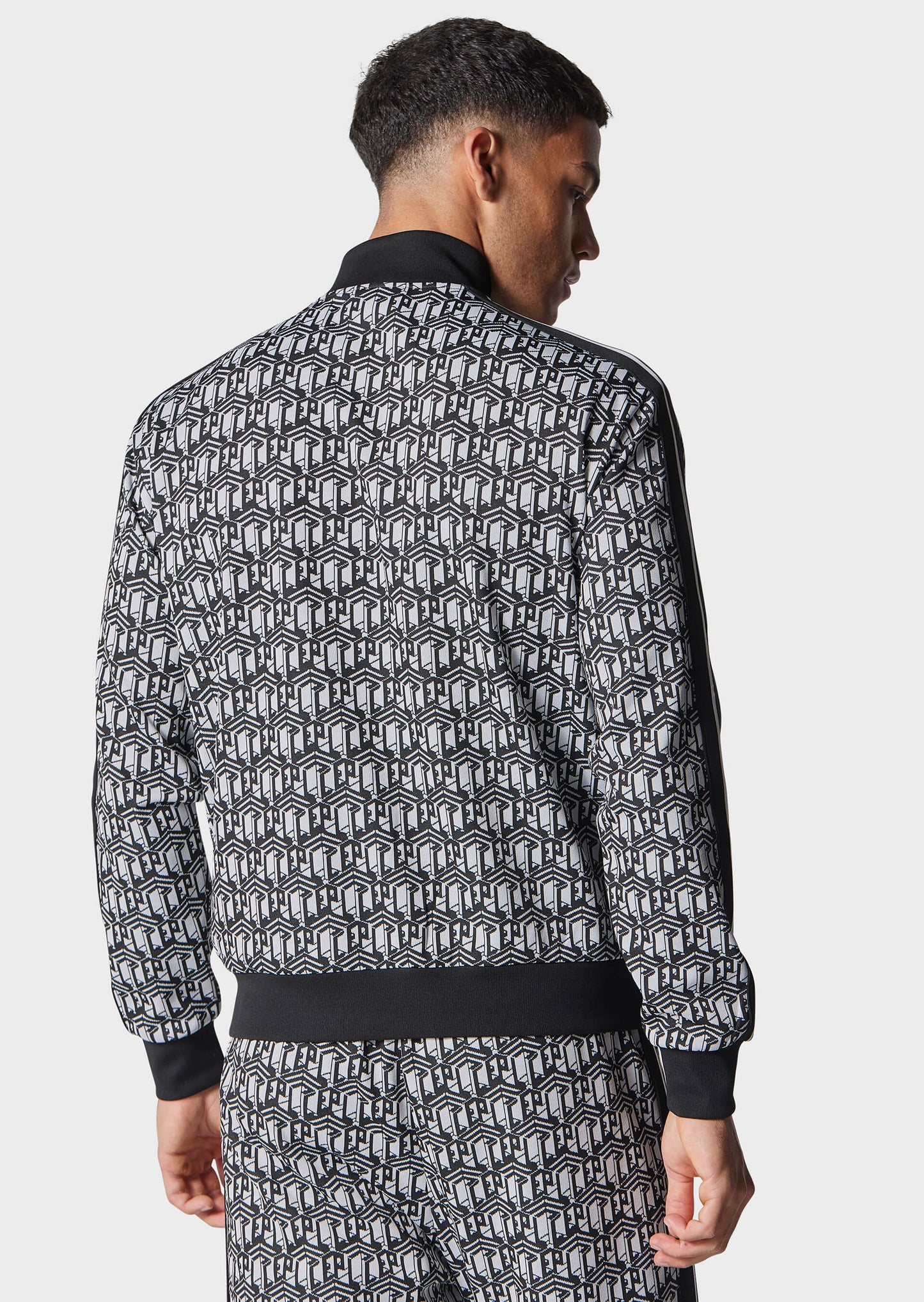 Viob Printed Zip-Up Sweatshirt